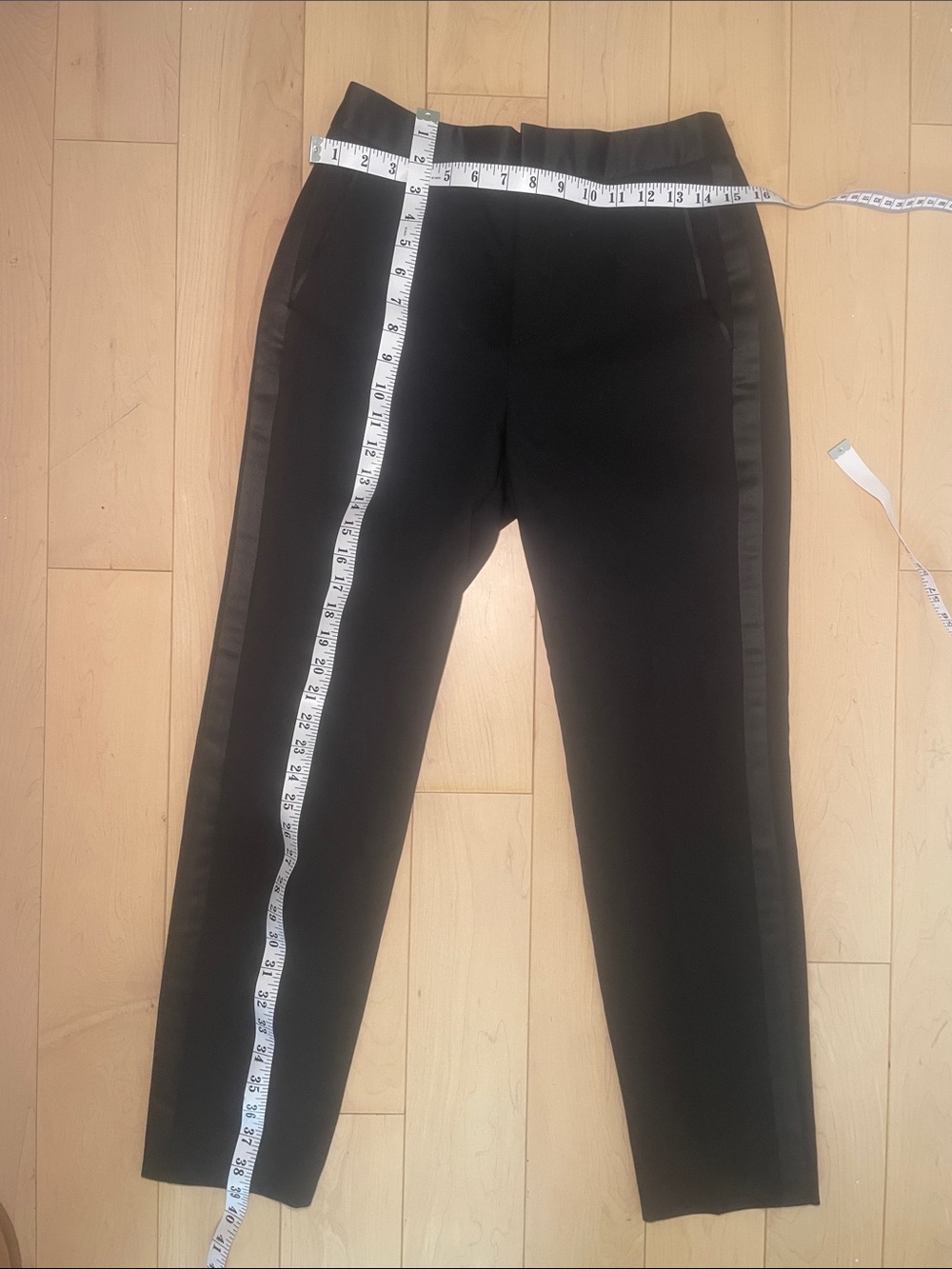 ZARA Black Tuxedo-Style Side-Stripe Trousers - Picture 7 of 7